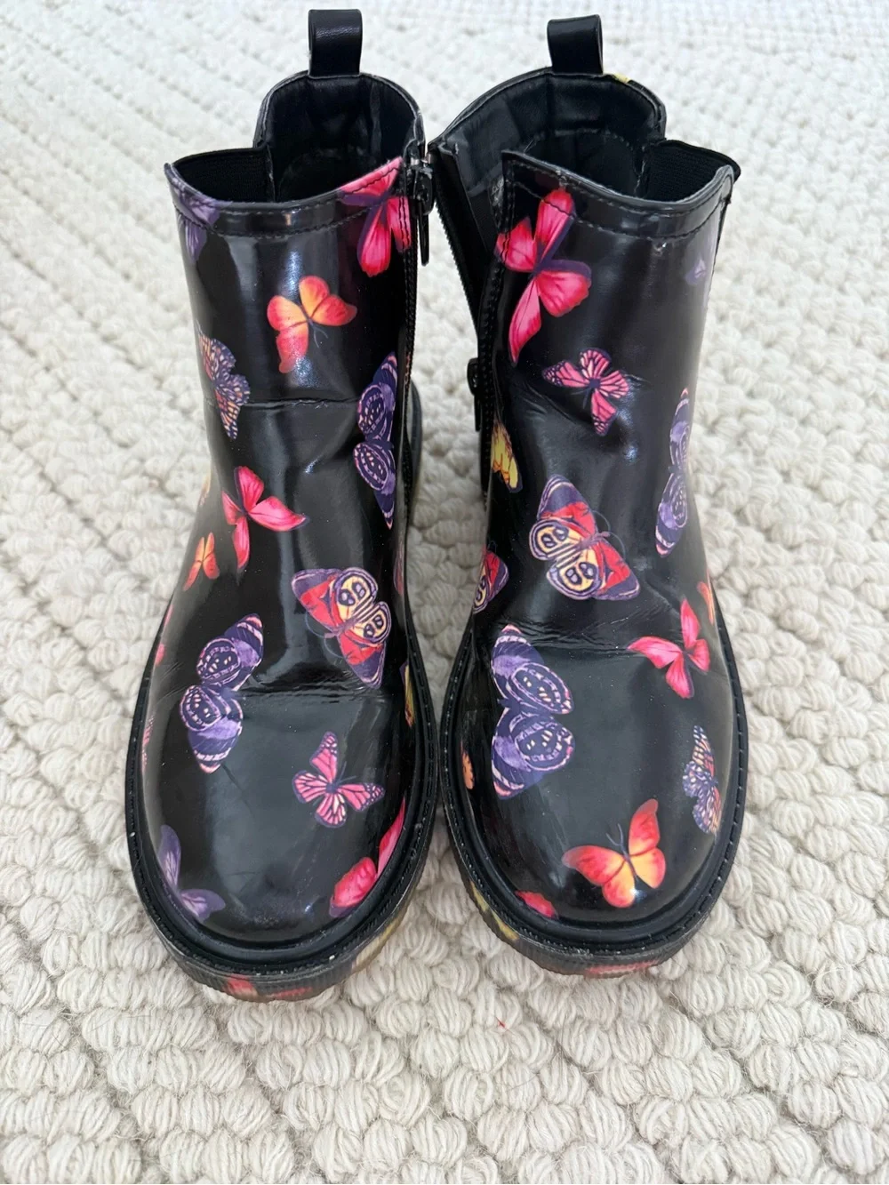 Girls Steve Madden Butterfly Rain Boots – Size 4 (big kids)
